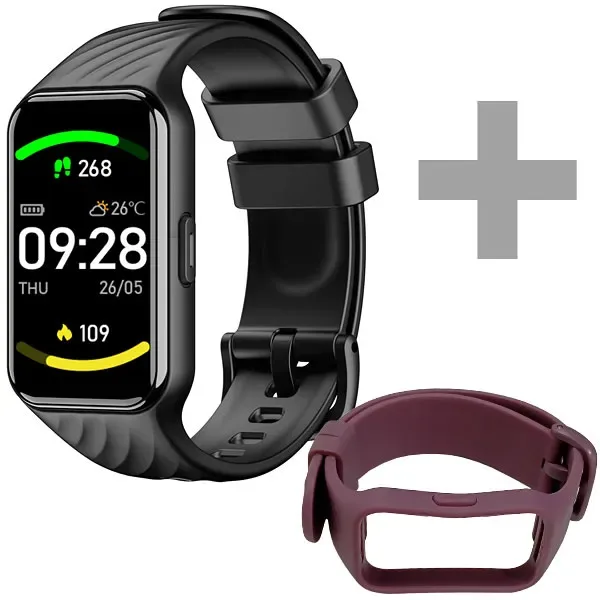Relógio Blackview R10 com Bluetooth - Preto + Pulseira