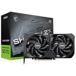 Placa de Vídeo MSI Shadow 2x Oc 12GB GeForce RTX5070 GDDR7 - 912-V532-011