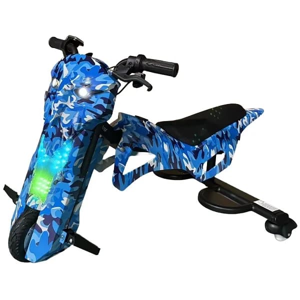 Triciclo Elétrico Audisat Moto Te-8mx 8" Bluetooth Speaker - Camouflaged Blue (1 Mês de Garantia)