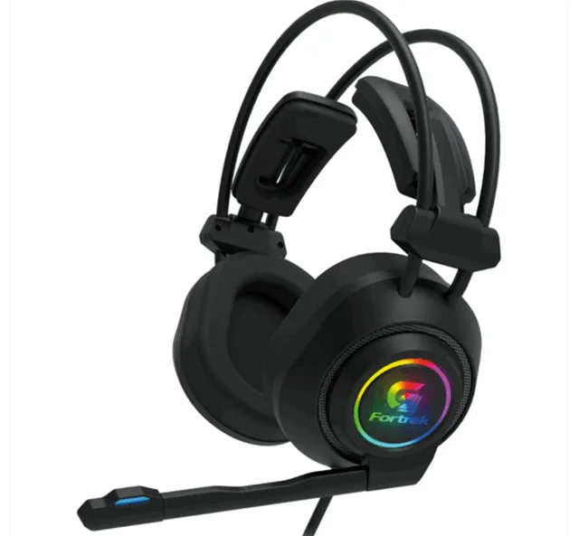 Fortrek Headset Gamer Vickers Preto LED RGB P2/P2 70556
