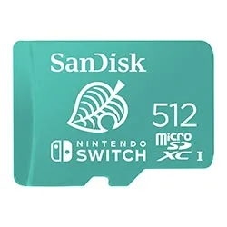 Cartão de Memória Micro Sd Sandisk Nintendo Switch 512GB -