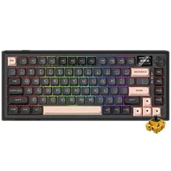 Teclado Redragon K720GBP-RGB-PRO Eclipse Pro Gamer Mecânico Wireless Inglês Preto/Rosa