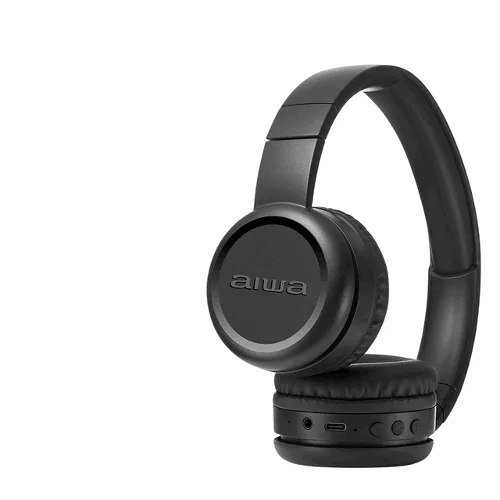 Aiwa Fone de Ouvido Headphone Bluetooth AWS-HP-03-B Preto